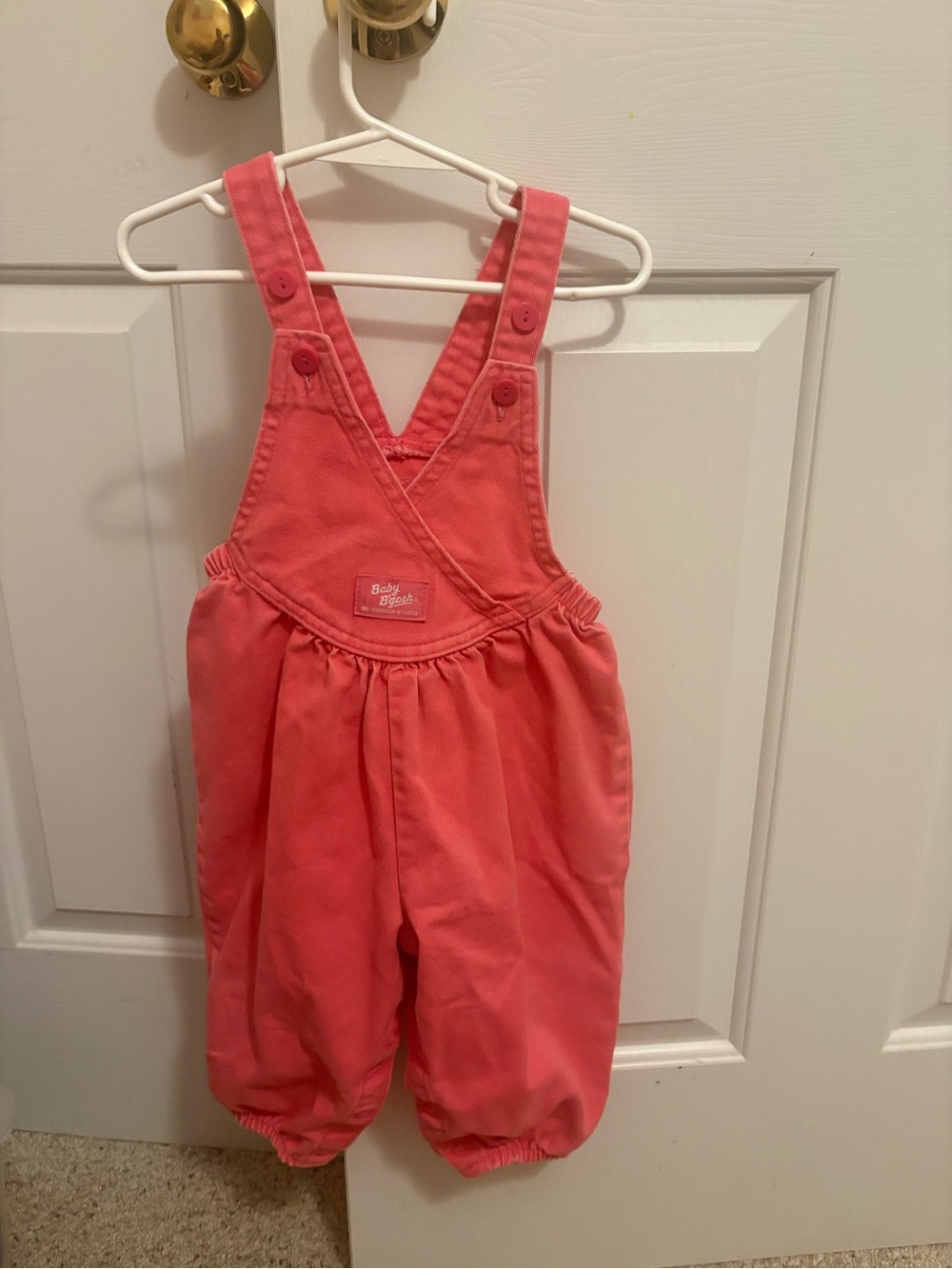 Coral Pink Overalls for Kids